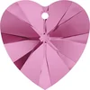 Image de Pendentif coeur Xilion 6228 - 14 mm - Rose
