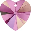 Image de Pendentif coeur Xilion 6228 - 14 mm - Rose Aurore Boreale