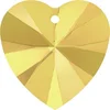 Image de Pendentif coeur Xilion 6228 - 14 mm - Crystal Metallic Sunshine