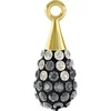 Image de Pendentif pavé goutte doré 67563 - 14 mm - Crystal Silver Night