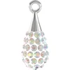 Image de Pendentif pavé goutte argent 67563 - 14 mm - Crystal Aurore Boreale