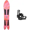 Image de Burton - Packs (snowboard + fix) - Snowboard freeride - Pack Ft Channelsurfer 2026 en Bois - Rose