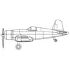 Image de Maquettes Avions : Set De 4 Mini Avions F4u-4 Corsair (Pre-Peints)-Trumpeter
