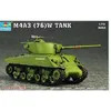 Image de Maquette Char Moyen Us M4a3 76(W) Sherman-Trumpeter