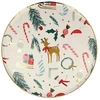 Image de Assiettes Motifs de Noël avec dorure Ø 26,7 cm 8 pcs