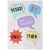 Image de Stickers - Relief - Bulles conversations - 5 pcs