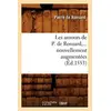 Image de Les amours de P. de Ronsard, nouvellement augmentées (Éd.1553) - Pierre de Ronsard en occasion ou reconditionné