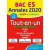 Image de Annales Bac 2020 Tout-en-un Bac ES - Joëlle Bicz Grassionot, Florence Nielly, David Mourey, Laurent Braquet, Yohann Durand, Catherine Guillerit, Jean Pierre Haure, Lisa Klein, François Lavandier et Laetitia Legrand en occasion ou reconditionné