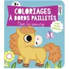 Image de Coloriages à bords pailletés - Noé le poney