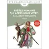 Image de Frères humains qui après nous vivez...: Ballades et Testaments - François Villon et Jean-Jacques Vincensini en occasion ou reconditionné