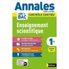 Image de Enseignement Scientifique 1re - Sujets & CorrigÃ©s - Edition 2021