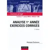 Image de Mathématiques - Exercices corrigés - Analyse 1e année en occasion ou reconditionné