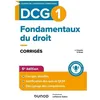 Image de Dcg 1 Fondamentaux Du Droit - Corrigés