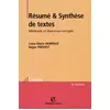 Image de Résumé et Synthèse de textes : Méthode et Exercices corrigés - Louis-Marie Morfaux, Roger Prévost en occasion ou reconditionné