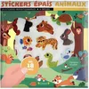 Image de Stickers Ãpais Animaux - 30 Stickers Repositionnables - 4 DÃ©cors