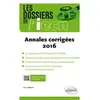 Image de Annales corrigées 2016 - A. Deroux en occasion ou reconditionné