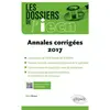 Image de Les dossiers de l'IECN - annales 2017 corrigées en occasion ou reconditionné