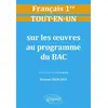 Image de Tout-en-un sur les oeuvres au programme de Français n°1. Première. Session 2020-2021 - Lydia Blanc, Dominique Caron, Cédric Corgnet et Magalie Diguet en occasion ou reconditionné