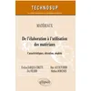Image de De L?Ãlaboration Ã L?Utilisation Des MatÃ©riaux - CaractÃ©ristiques, Obtention, Emplois