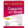 Image de Ma 2e année de Capacité en droit: Droit administratif spécial - Droit fiscal et procédure fiscale - Droit pénal et procédure pén en occasion ou reconditionné