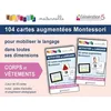 Image de Corps Et VÃªtements - 104 Cartes AugmentÃ©es Montessori Pour Mobiliser Le Langage Dans Toutes Ses Dimensions - Avec 2 Jeux De 52 Cartes