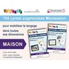 Image de Maison - 104 Cartes AugmentÃ©es Montessori Pour Mobiliser Le Langage Dans Toutes Ses Dimensions - Avec 2 Jeux De 52 Cartes