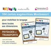 Image de Paysages Et Transports Maternelle - 104 Cartes AugmentÃ©es Montessori Pour Mobiliser Le Langage Dans Toutes Ses Dimensions - Avec 2 Jeux De 52 Cartes