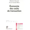 Image de Économie des coûts de transaction - Stéphane SAUSSIER en occasion ou reconditionné