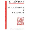 Image de De l'existence à l'existant - Emmanuel Levinas en occasion ou reconditionné