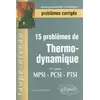 Image de 15 problèmes de thermodynamique : 1re année MPSI-PCSI-PTSI - Lionel Jannaud en occasion ou reconditionné