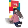 Image de Ma peluche Loup habillée - Marinière et jean