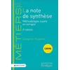 Image de La Note De SynthÃ¨se - MÃ©thodologie, Sujets Et CorrigÃ©s