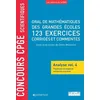 Image de Oral De MathÃ©matiques Des Grandes Ãcoles, 123 Exercices CorrigÃ©s Et CommentÃ©s - Analyse Volume 4, Topologie Et Espaces Vectoriels NormÃ©s