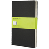 Image de Set de 3 carnets de notes Moleskine pages blanches 13 X 21 noir