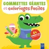 Image de Gommettes GÃ©antes Et Coloriages Faciles Crocodile - 64 Gommettes Repositionnables