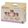 Image de 4464 sylvanian families salon avec canape 2 fauteuils et table basse