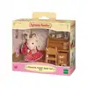 Image de 5016 sylvanian families fille lapin chocolat et son bureau