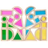 Image de Set de 24 blocs en bois rainbow tickit