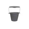 Image de Seau de plage - flexible - gris -