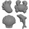 Image de Set de 4 moules de plage en silicon