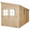 Image de Abri de jardin en bois sans paroi latérale - 8 m2