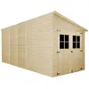 Image de Abri de jardin en bois avec paroi latérale - 10 m2