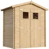 Image de Abri de jardin en bois avec sol traité - l196xl136xh218 cm- 1.98