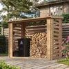 Image de Abri à bûches -l146xl232xh199 cm - 2.63 m2