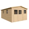Image de Abri de jardin en bois avec les planchers imprégné h226x324x516 cm - 15 m²