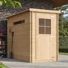 Image de Abri de jardin en bois avec sol traité- l239xl144xh198 cm-2.63 m2