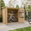 Image de Abri à outils en bois - 194x123x223 cm 2,1 m² - beige