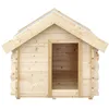Image de Niche pour chien exterieur en bois - 76 x 99 x h80 cm