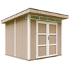 Image de Abri de jardin qualité premium 6m² l294xl279xh237 cm - marron