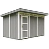 Image de Abri de jardin qualité premium 9m² l412xl279xh237 cm - gris foncé